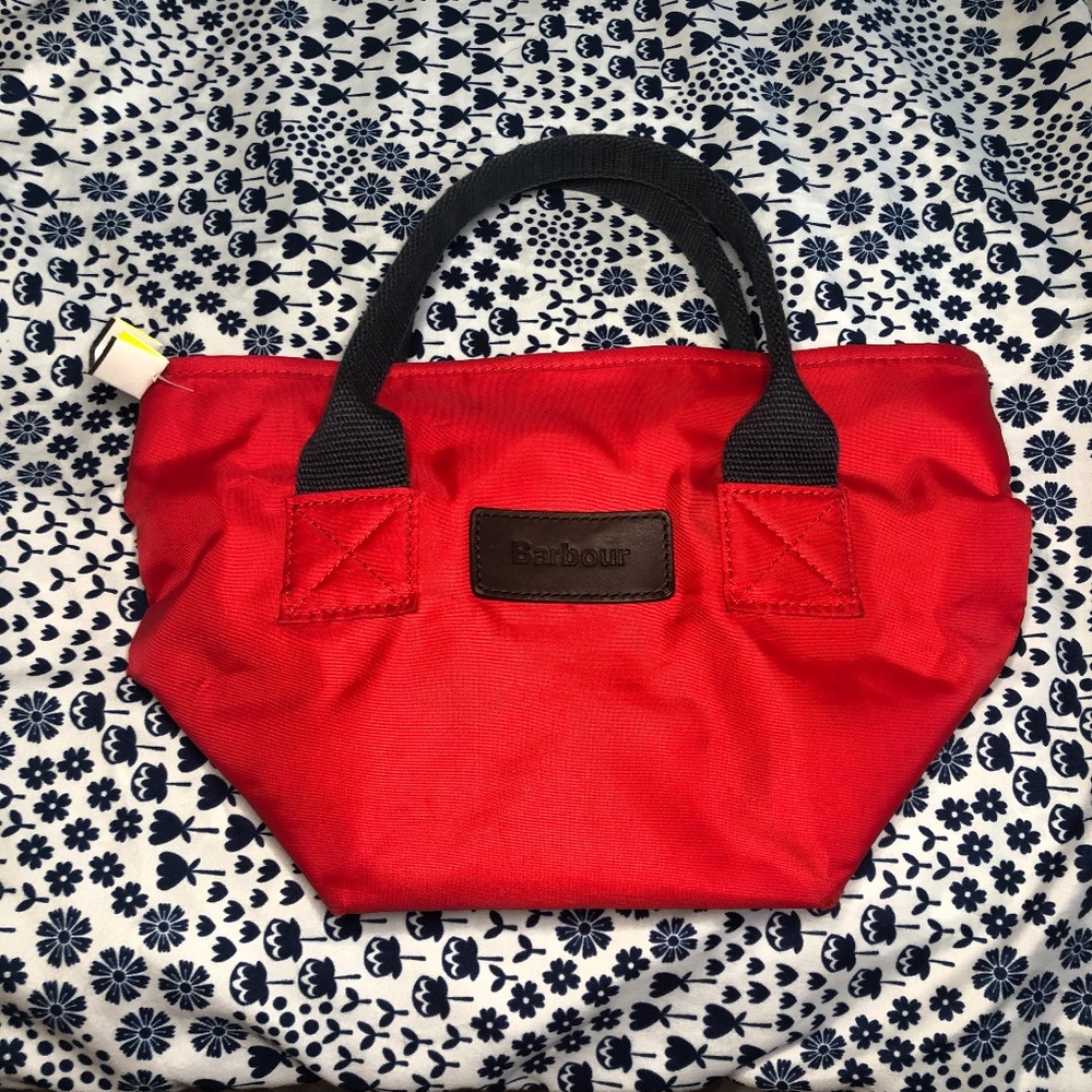 BARBOUR small tote bag  zip top